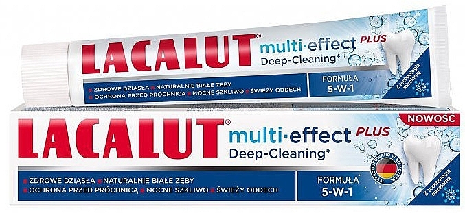 Toothpaste 'Multi-Effect Plus. Deep Cleansing' - Lacalut Multi-Effect Plus Toothpaste — photo N1