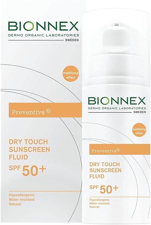 Sunscreen Fluid - Bionnex Preventiva Dry Touch Sunscreen Fluid SPF50+ — photo N1