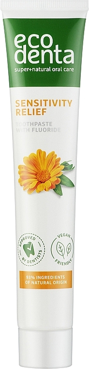 Soothing Calendula, Chamomile & Avocado Toothpaste - Ecodenta Sensitivity Relief Toothpaste — photo N1