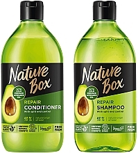 Fragrances, Perfumes, Cosmetics Set - Nature Box Avocado Oil (shmp/385ml + cond/385ml)