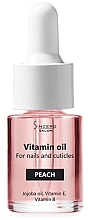 Peach Vitamin Nail Oil - Sincero Salon Vitamin Nail Oil Peach — photo N5