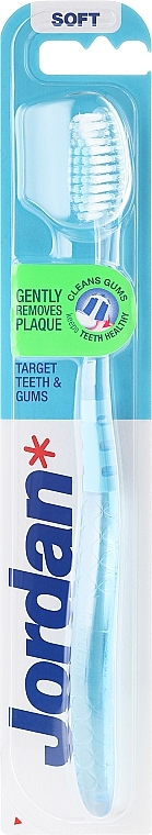 Soft Toothbrush Target, blue - Jordan Target Teeth & Gums Soft — photo N1