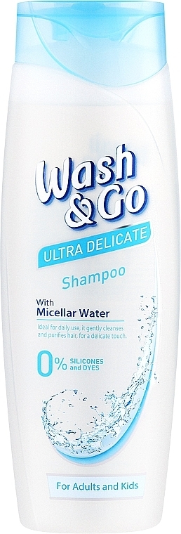 Micellar Water Shampoo for All Hair Types - Wash&Go Ultra Delicate Shampoo With Micellar Water — photo N1