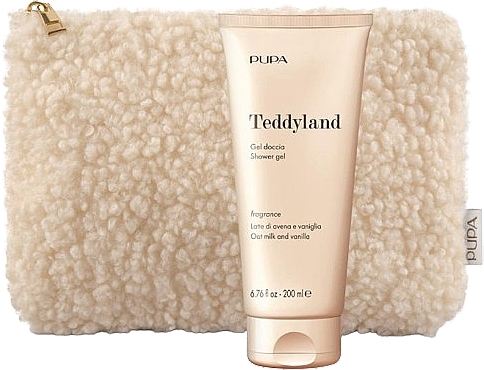 Set - Pupa Teddyland Oat Milk And Vanila (sh/gel/200ml + bag) — photo N1