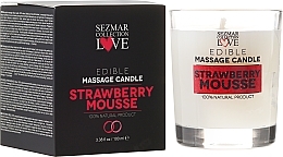 Fragrances, Perfumes, Cosmetics Natural Massage Candle "Strawberry" - Sezmar Collection