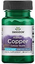 Fragrances, Perfumes, Cosmetics Copper Mineral Supplement, 60 Caps - Swanson Albion Copper 2mg