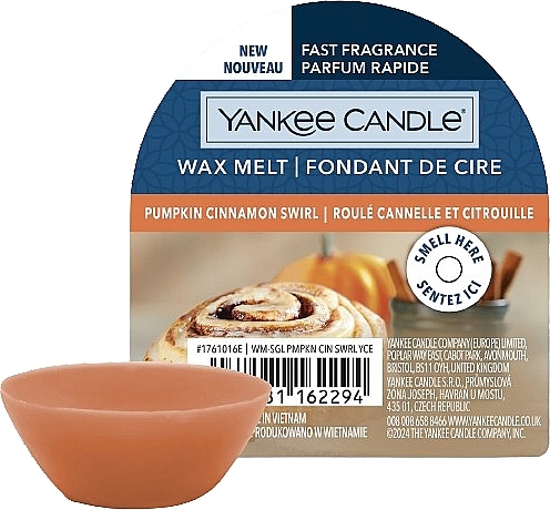 Wax Melt - Yankee Candle Wax Melt Pumpkin Cinnamon Swirl — photo N1