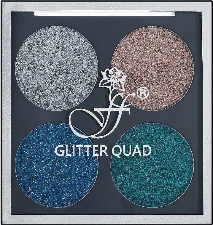 Eyeshadows - FFleur Glitter Quad Eyebrow — photo N2