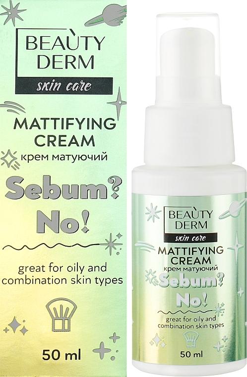 Matting Face Cream 'Sebum No!' - Beauty Derm — photo N2