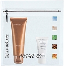 Fragrances, Perfumes, Cosmetics Set - Academie Airline Kit (gel/75ml + scrub/15ml + bag)