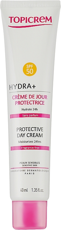 Protective Day Cream SPF50 - Topicrem Hydra + Protective Day Cream SPF50 — photo N1