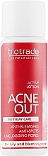 Fragrances, Perfumes, Cosmetics Antibacterial Lotion for Dry and Problem-Prone Skin - Biotrade Acne Out Active Lotion (mini)