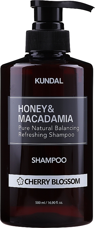 Sulfate-Free Hair Shampoo "Cherry Blossom" - Kundal Honey & Macadamia Cherry Blossom Shampoo — photo N5