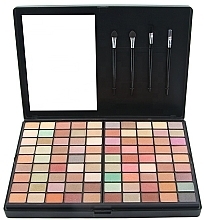 Professional Sliding Makeup Palette with Eyeshadow, Blush, Lipstick & Lip Gloss, 111 shades - King Rose — photo N2