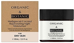 Dry Skin Night Moisturizer - Organic & Botanic Madagascan Coconut Rejuvenating Night Moisturiser For Dry Skin — photo N1