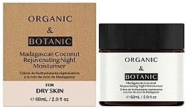 Fragrances, Perfumes, Cosmetics Dry Skin Night Moisturizer - Organic & Botanic Madagascan Coconut Rejuvenating Night Moisturiser For Dry Skin