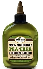Natural Tea Tree Hair Oil - Difeel 99% Natural Tea Tree Premium Hair Oil — photo N1