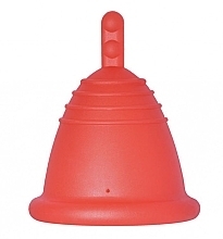 Menstrual Cup with Stem, size XL, red - MeLuna Classic Shorty Menstrual Cup Stem — photo N1
