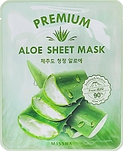 Fragrances, Perfumes, Cosmetics Soothing Aloe Face Mask - Missha Premium Aloe Sheet Mask