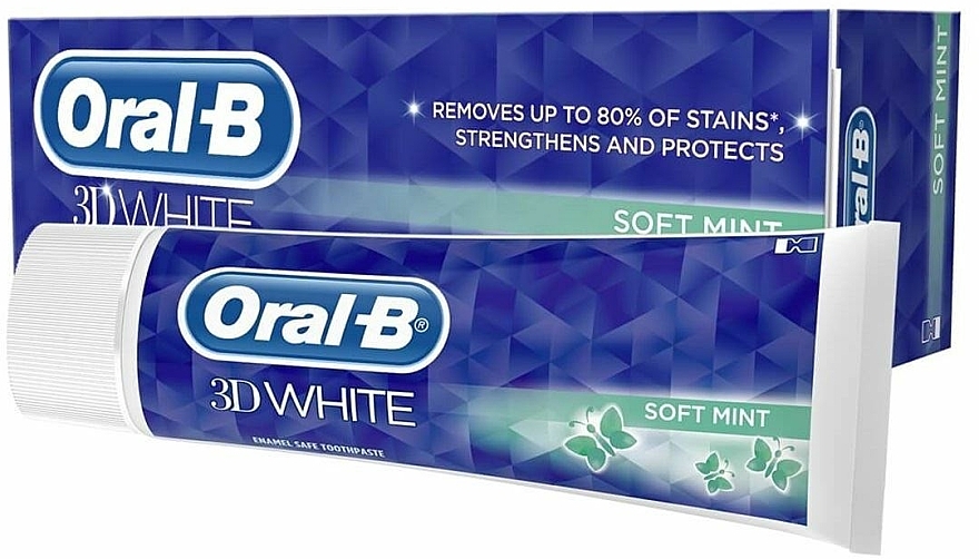 Toothpaste - Oral-B 3D White Soft Mint Toothpaste — photo N2