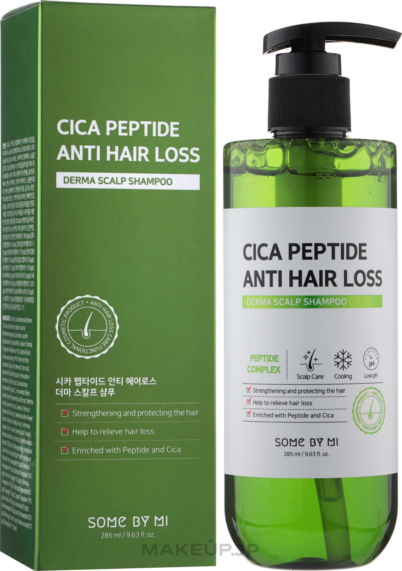 Anti Hair Loss Shampoo - Some By Mi Cica Peptide Anti Hair Loss Derma Scalp Shampoo — photo 285 ml