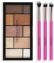 Set, 4 products - Makeup Revolution Shimmer Glam Eye Set — photo N2