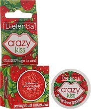 Fragrances, Perfumes, Cosmetics Lip Peeling "Strawberry" - Bielenda Crazy Kiss Strawberry Sugar Lip Scrub