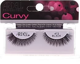 False Lashes - Ardell Curvy Lash Black 413 — photo N2