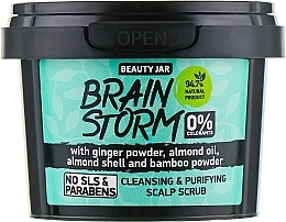 Cleansing Scalp Scrub "Brain Storm" - Beauty Jar Cleansing & Purifying Scalp Scrub — photo N2