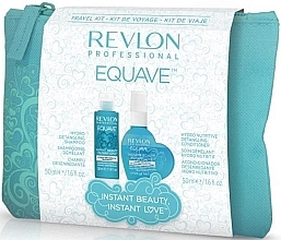 Fragrances, Perfumes, Cosmetics Set - Revlon Professional Equave Instant Beauty Travel Kit (shm/50ml + cond/50ml + pouch)