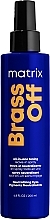 Color Protection Spray for Cold Blonde - Matrix Total Results Brass Off All-In-One Toning Leave In Spray — photo N1