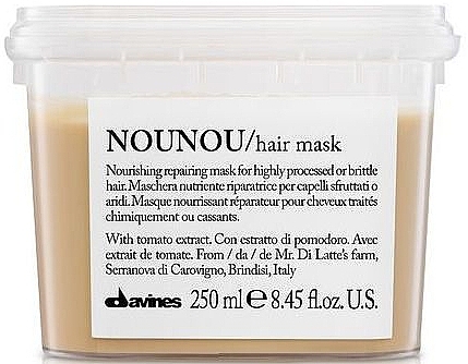 Nourishing Mask - Davines Nounou Nourishing Reparing Mask — photo N1