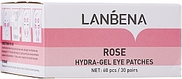 Fragrances, Perfumes, Cosmetics Rose Hydra-Gel Eye Patches - Lanbena Rose Hydra-Gel Eye Patches