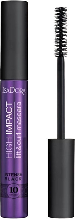 Volumizing and Curling Mascara - IsaDora 10 Sec High Impact Lift & Curl Mascara Intense Black — photo N1