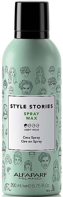Styling Hair Wax Spray - Alfaparf Milano Style Stories Spray Wax — photo N1