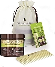 Fragrances, Perfumes, Cosmetics Set - Macadamia Professional Ultra Rich Moisture (h/mask/236ml + brush/1pcs)