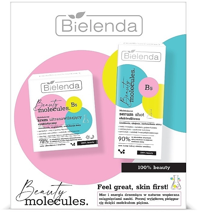 Set - Bielenda Beauty Molecules Set (cr/50 ml + cheese/30 ml) — photo N1