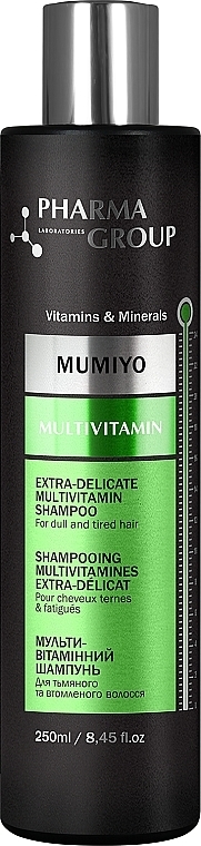 Shampoo 'Multivitamins + Moomiyo' - Pharma Group Laboratories Multivitamin + Moomiyo — photo N1