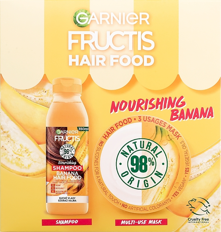 Set - Garnier Fructis Hair Food Banana — photo N2