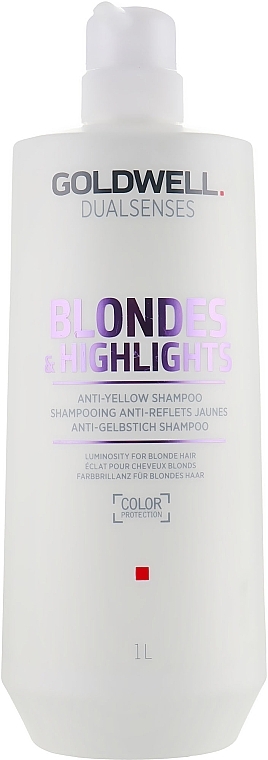 Anti-Yellow Blonde Hair Shampoo - Goldwell Dualsenses Blondes & Highlights Anti-Yellow Shampoo — photo N3