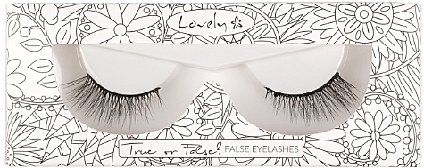 False Lashes - Lovely True or False Eyelashes — photo N1