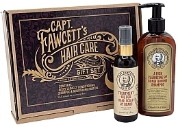 Fragrances, Perfumes, Cosmetics Captain Fawcett Hair Care Gift Set (shampoo/250ml + treatment/oil/100ml) - Set