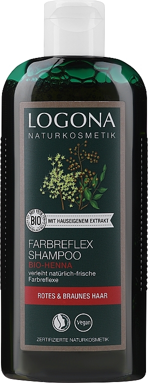 Shampoo for Colored Red-Brown Hair - Logona Hair Care Color Care Shampoo — photo N1