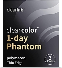 One-Day Color Contact Lenses 'Blue Walker', 2 pieces - Clearlab ClearColor 1-Day Phantom — photo N3