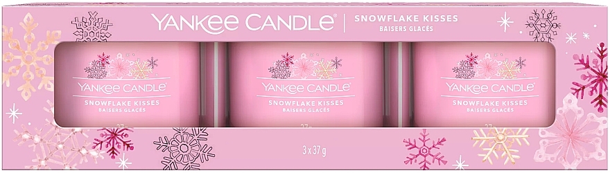 Scented Mini Candle in Jar - Yankee Candle Snowflake Kisses Filled Votive — photo N3