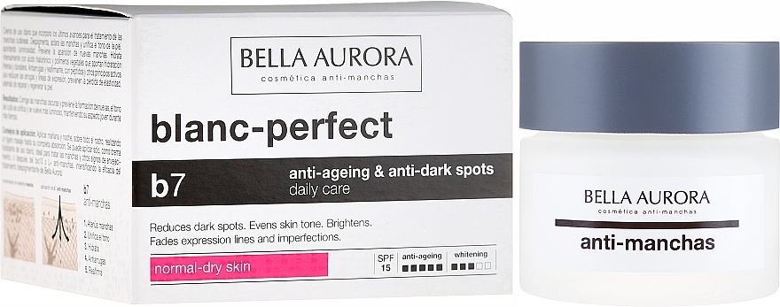 Anti-Dark Spot Cream for Dry Skin - Bella Aurora B7 Dry Skin Daily Anti-Ageing Anti-Dark Spot Care — photo N2