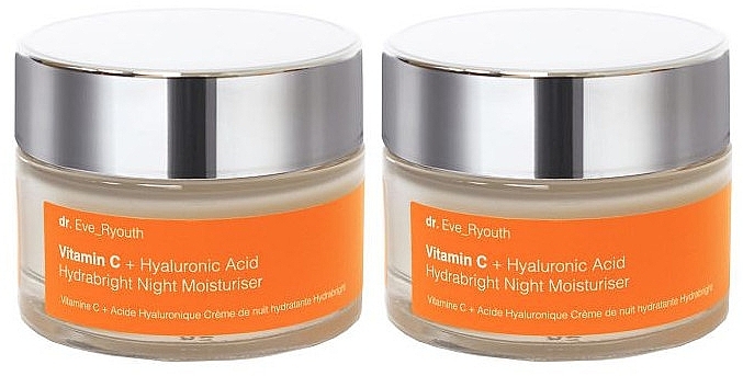 Moisturizing Night Face Cream Set - Dr. Eve_Ryouth Vitamin C + Hyaluronic Acid Hydrabright Night Moisturiser — photo N1