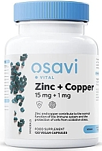 Zinc & Copper Capsules 15 mg + 1 mg - Osavi Zinc+ Copper — photo N1