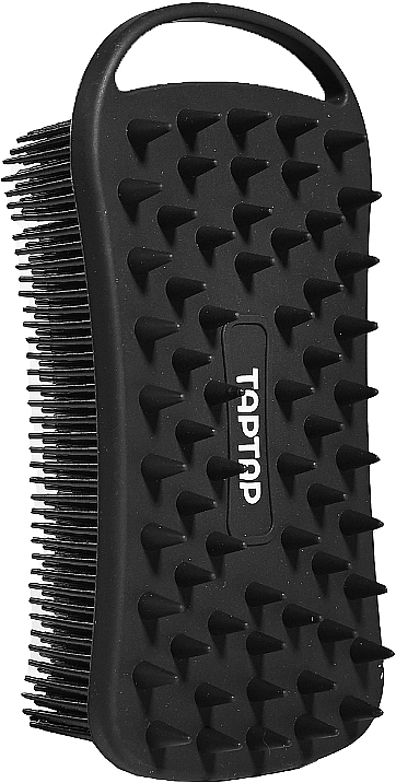 Silicone Body Brush 2in1, black - Taptap  — photo N1