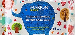 Fragrances, Perfumes, Cosmetics Baby Wet Wipes, 63 pcs - Marion